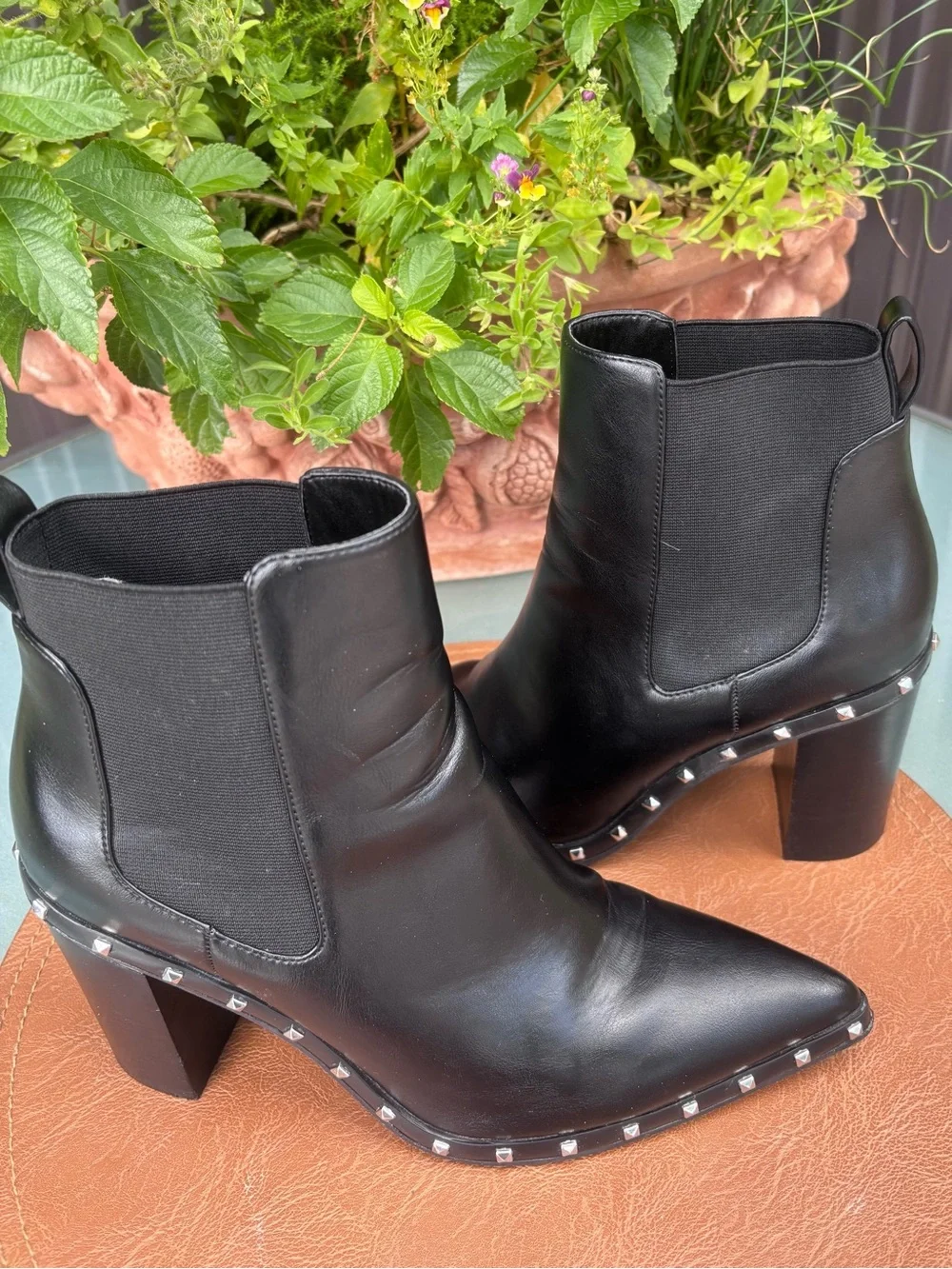 Charles by Charles David Vegan Studded Boots